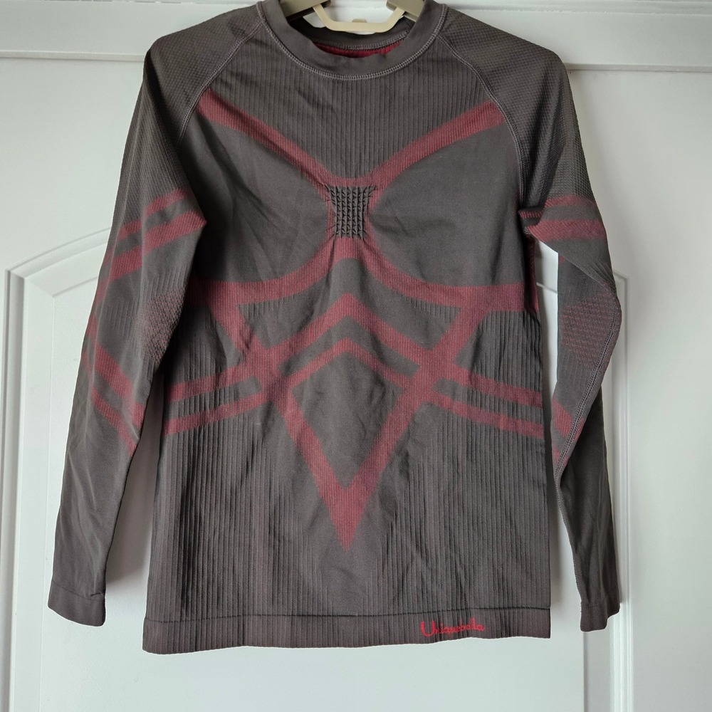 Uniqbella Thermal Baselayer Shirt Womens‎ Large Bamboo Brown Long Sleeve Workout